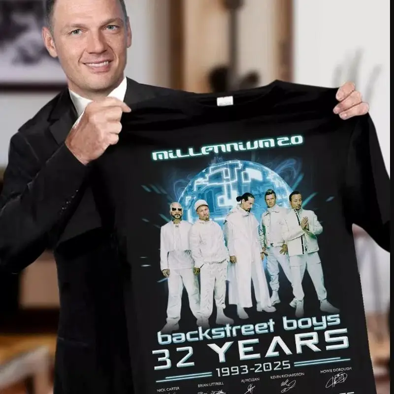 Backstreet Boys 32 Jahr 1993 2025 Danke für Erinnerungen T-Shirt Größe Webp