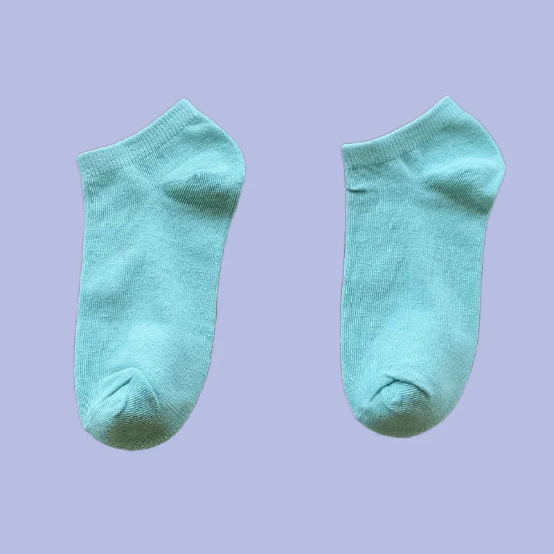 Chaussettes Confortables et Décontractées pour Femme, Fines et Solides, Respirantes, pour le dehors et la Marée, 5/10 Paires