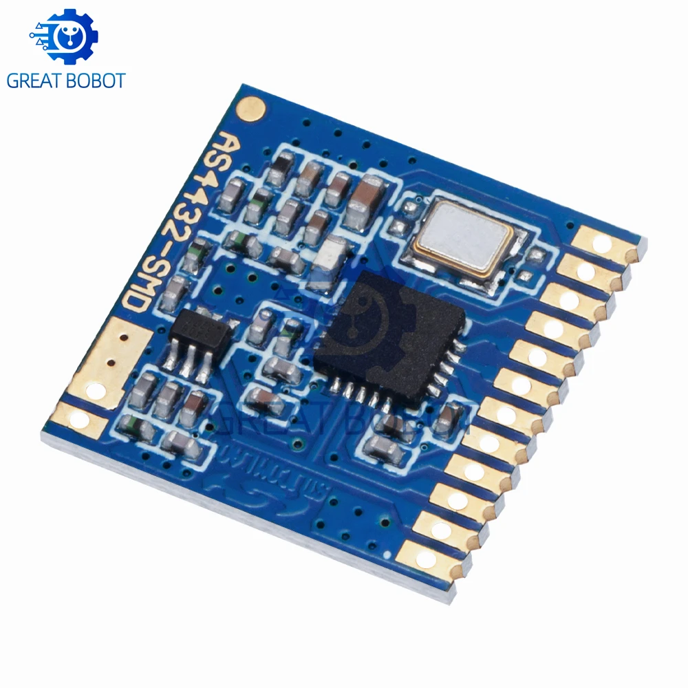 BS AS4432-SMD Si4432 433MHz Wireless Module SI4432 small volume SMD 100mw 1.5km