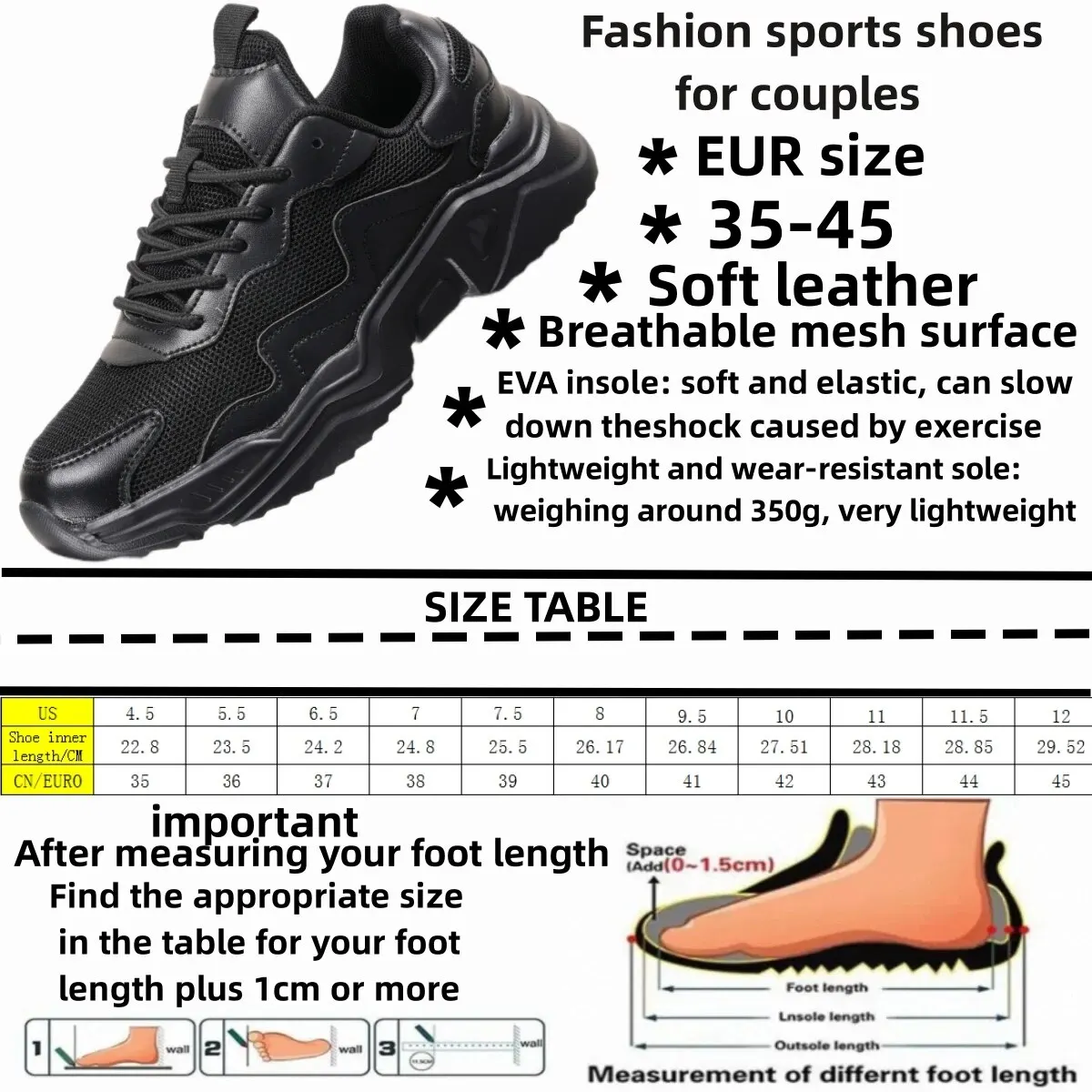 The Same Style of Sports Shoes for Men and Women, Casual Shoes, Running Shoes, Pure White, Fresh, Simple, Ultra-light,sneakers