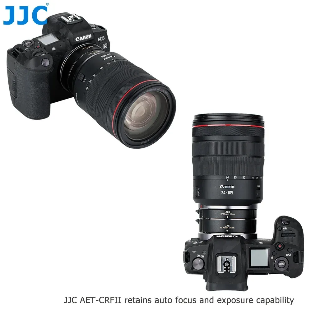 JJC RF Mount Auto Focus Macro Extension Tube Ring Set для Canon R50 R7 R8 R5 R6 R10 EOS R RP R3 R6 Mark II R100 RF Mount Len