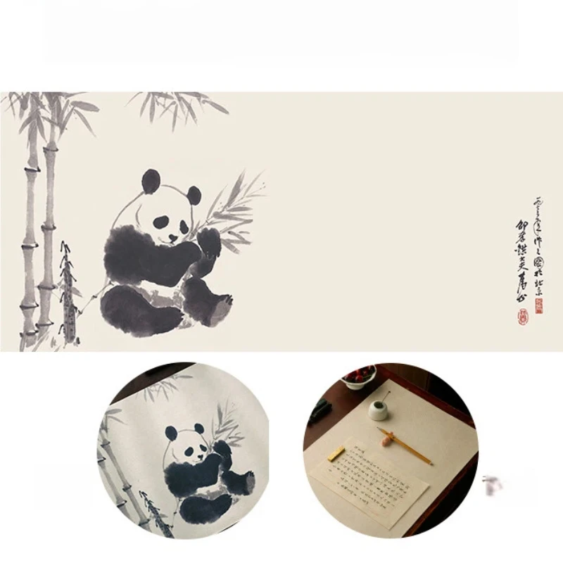 Chinese Style Single Double Layer Calligraphy Felt Pads Writing Woolen Felt Mat Desk Pad Large Stationery Storage Organizer