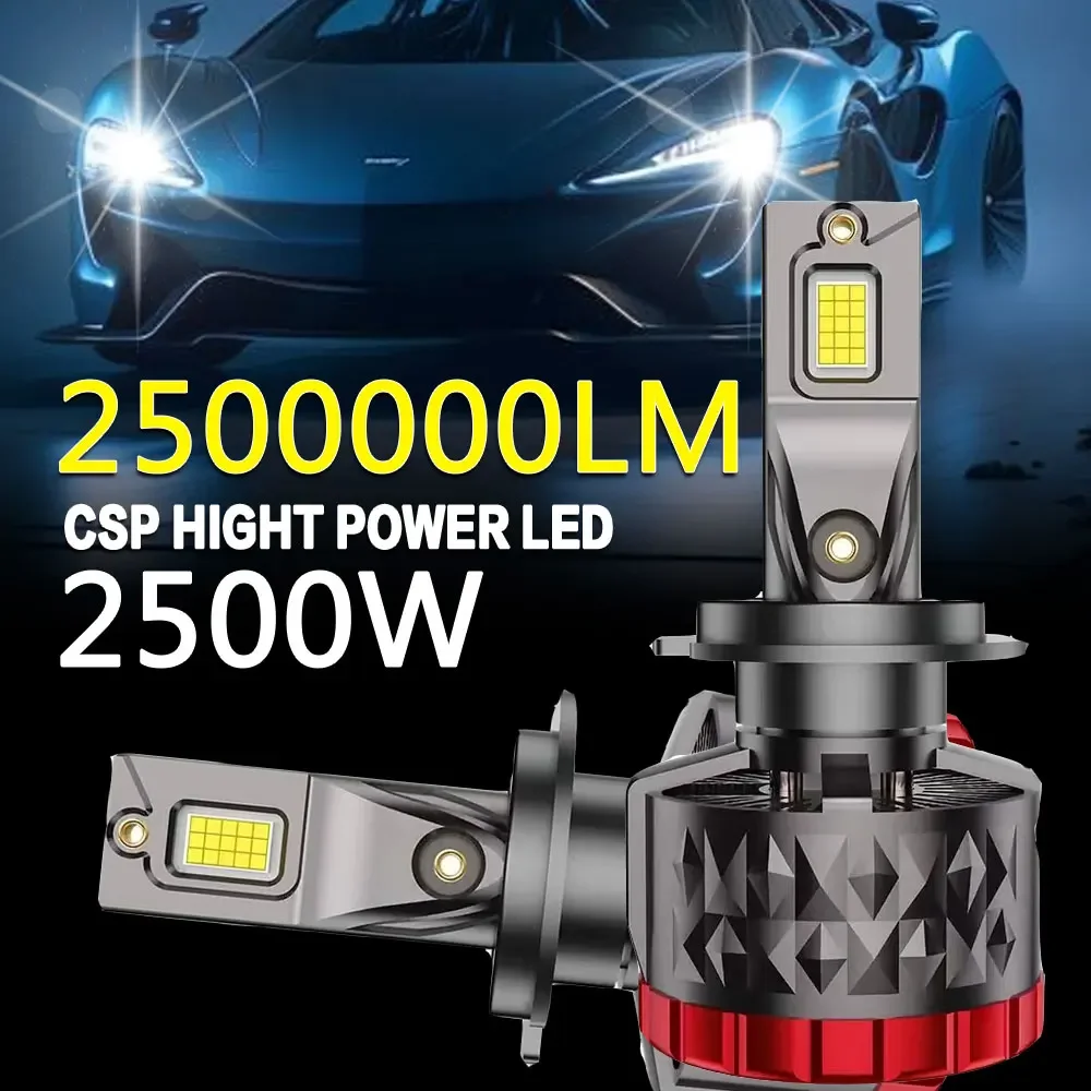 

YBN LED 2500W 2500000LM Led Auto bulb car light Super Power Lighthouse 6500K 12v 24v 36V H7 H1 H3 H11 H8 H9 9005 9006 HB3 HB4