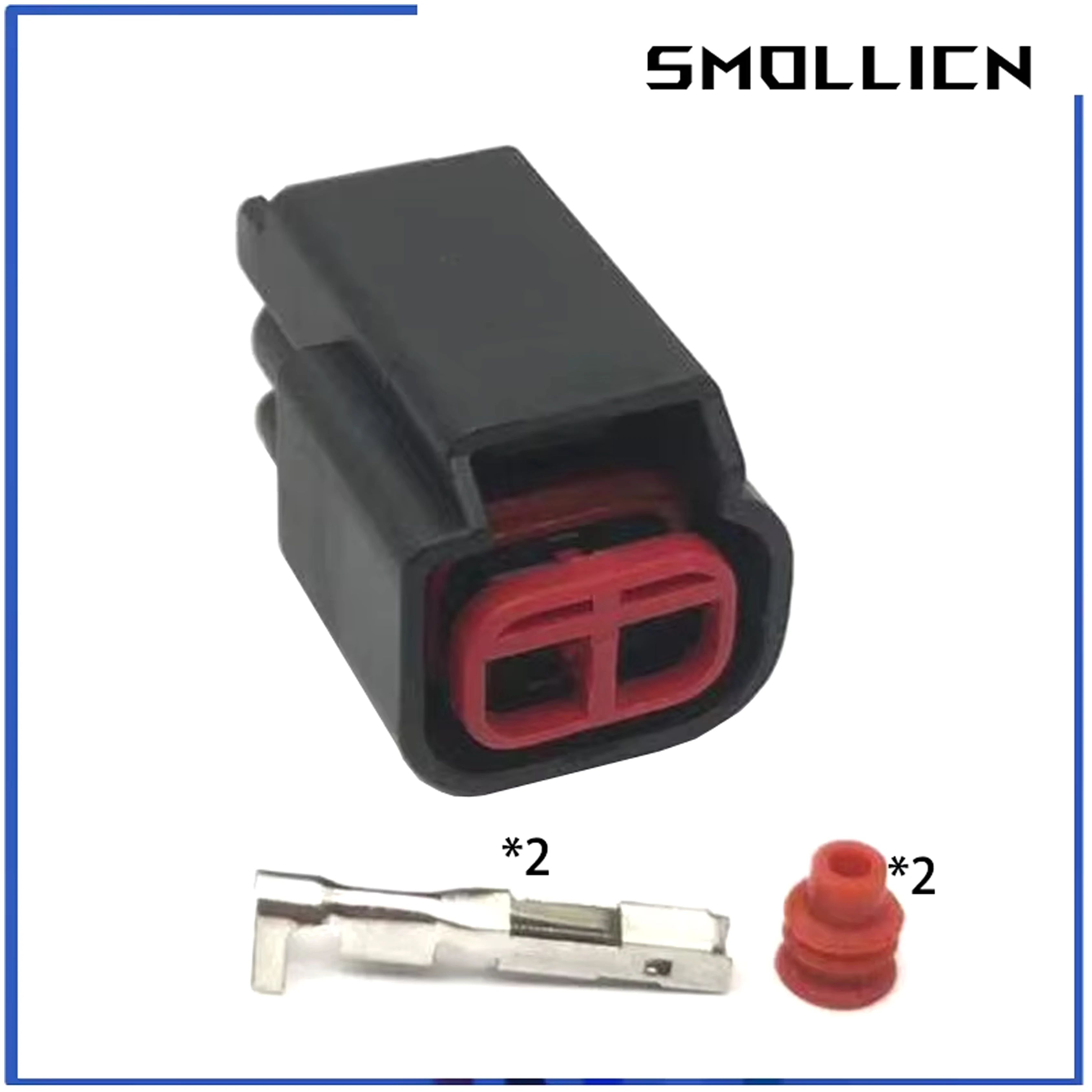 2 Sets 2 Pin Female COP Injector Plug Ignition Coils 7283-8220 Waterproof Connector For Ford Focus Mondeo Kuga E4014