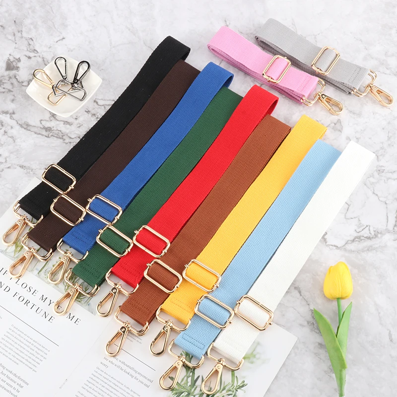 Adjustable Shoulder Bag Strap New Nylon Fashion Colourful Crossbody Handles High Quality Extender Accessories Wide DIY Bag Belt