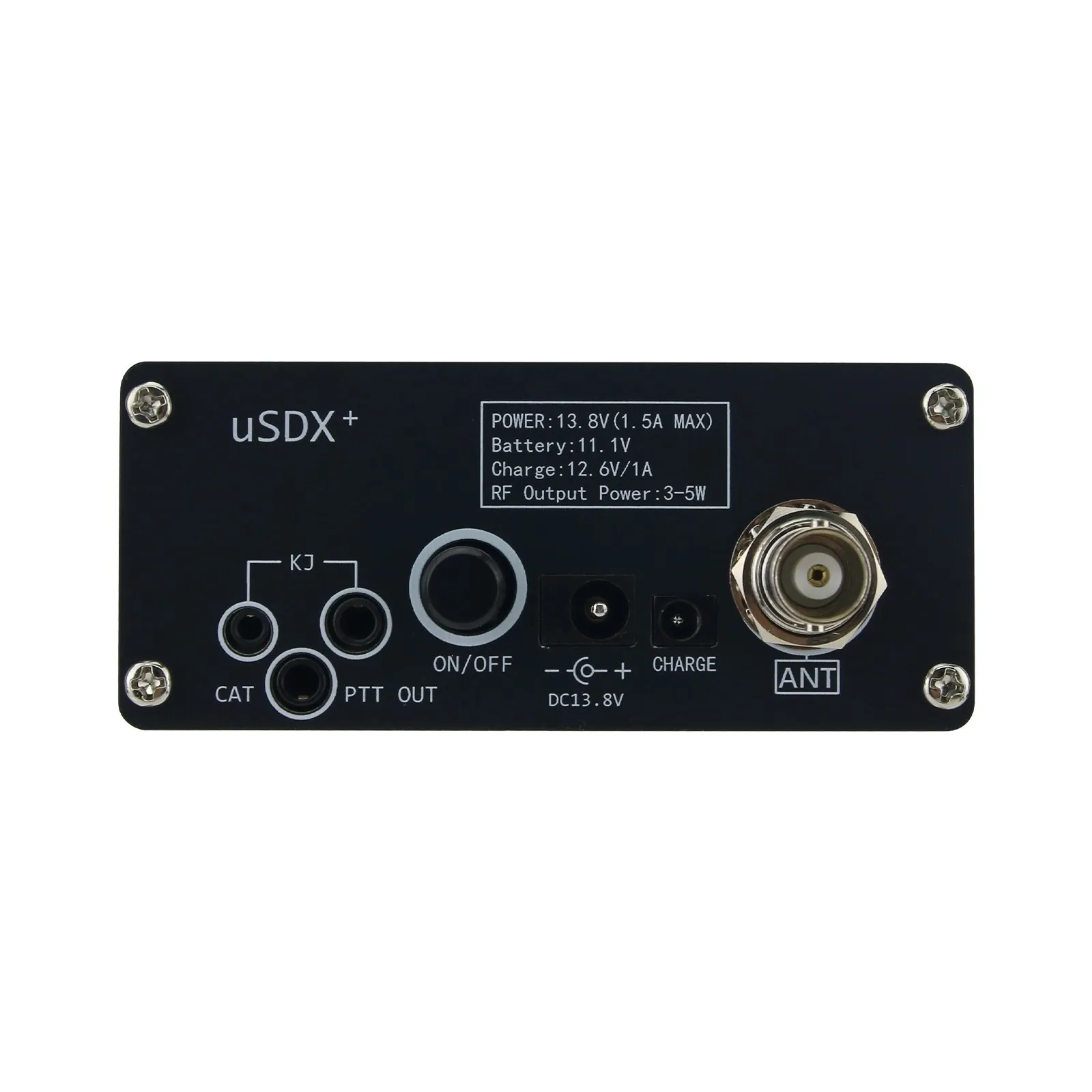 HamGeek USDX+ Full Mode Kortegolf QRP SSB/CW HF Transceiver USDX Verbeterde versie 8-bands SDR HF Transceiver