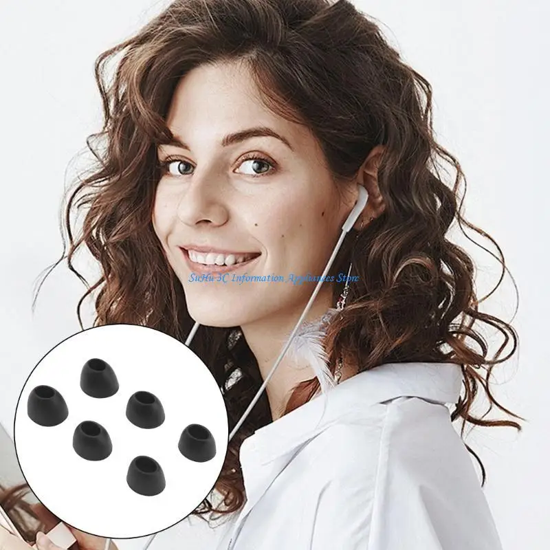 

Comfortable Silicone Earbud Covers in 3 Size for w300bt Earbuds Noise Reductions