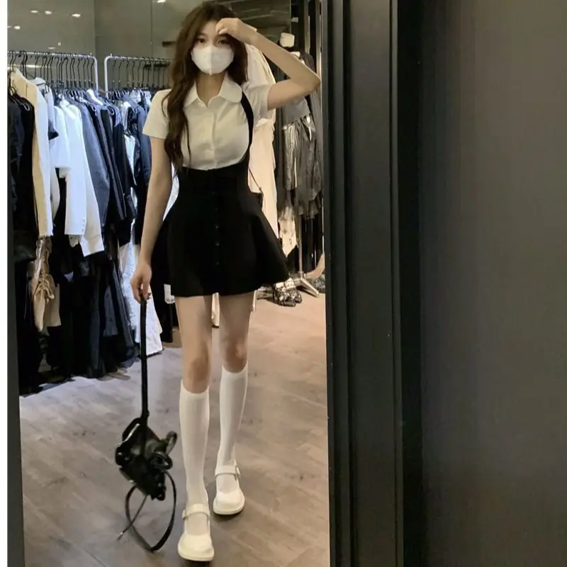 Skirts Sets Women Solid Special Charming Sexy Basics Leisure Fashion Sweet Korean Style Ladies All-match Creativity Spring New