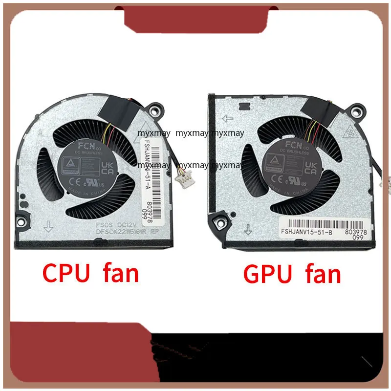 

Охлаждающий вентилятор для ноутбуков, процессора и графического процессора ACER V 15 ANV15-51 N23Q22, 12 В постоянного тока, 4-контактный охлаждающий вентилятор