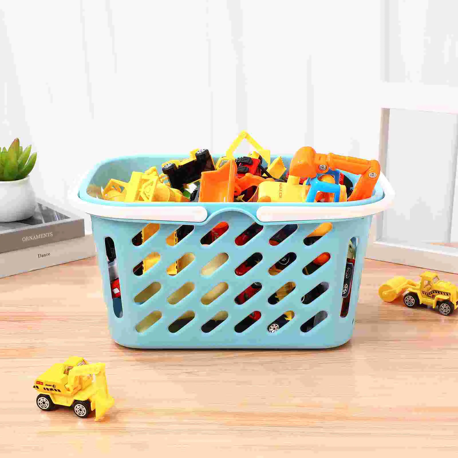 Household Shopping Basket Child Toddler Toys Kids Water Play Plastic Sink with Running Grocery Small Handle