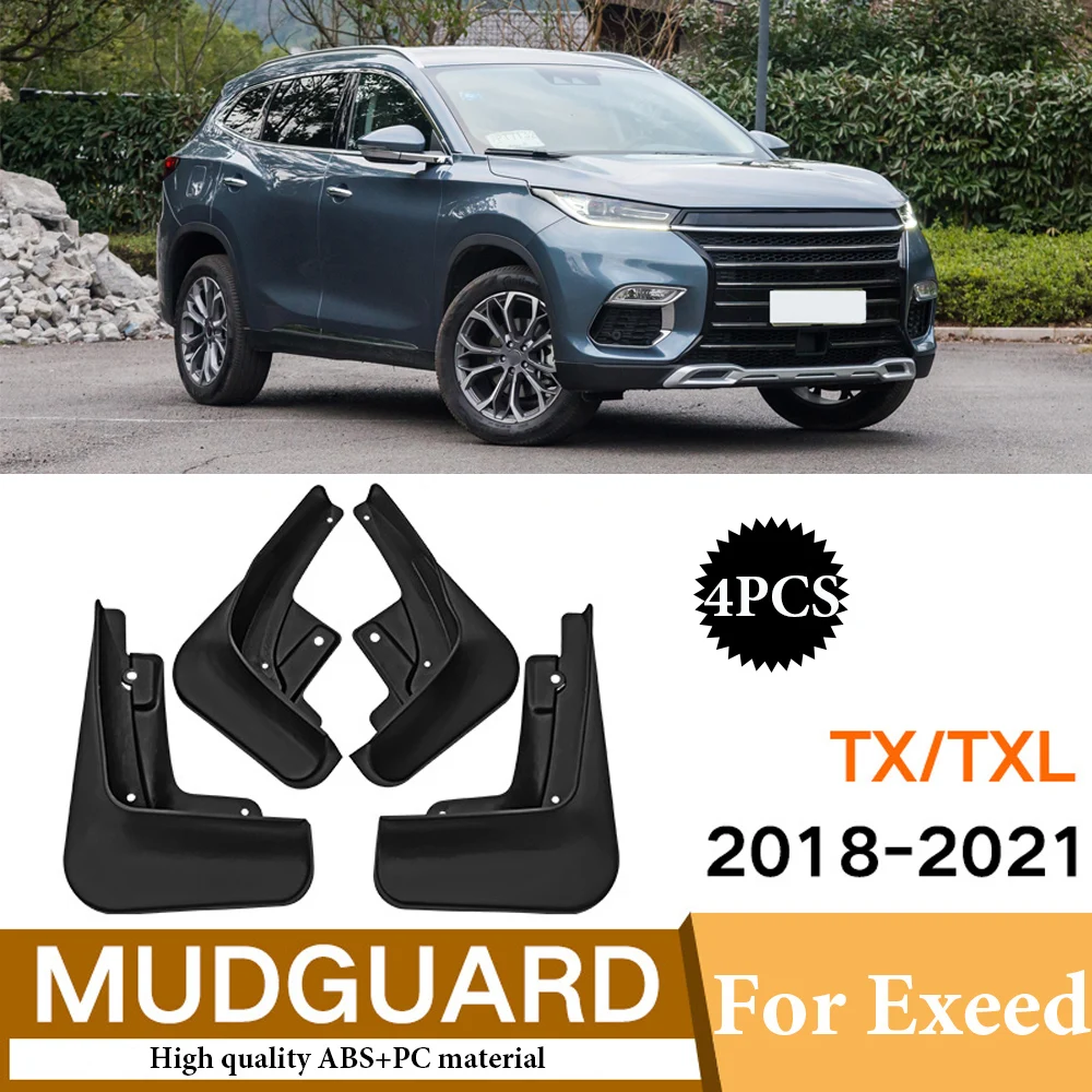 

Car Accessories For Chery Exeed TXL TX 2018 2019 2020 2021 Mudguards Mud Flap Flaps Splash Guards Fender Protector Cover