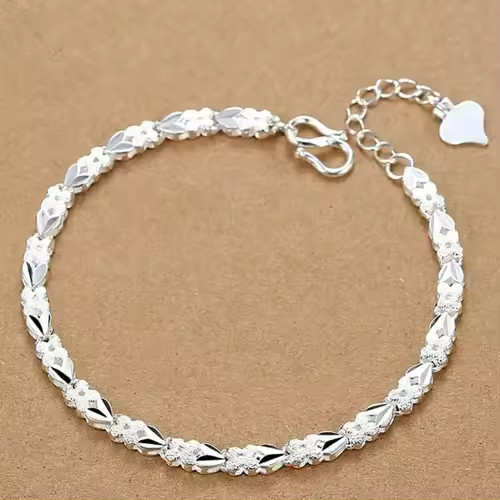Fine 925 Sterling Silver Noble Nice Chain Solid Bracelet for Women Men Charms Party Gift Wedding Fashion Jewelry Hot Model - Image 27