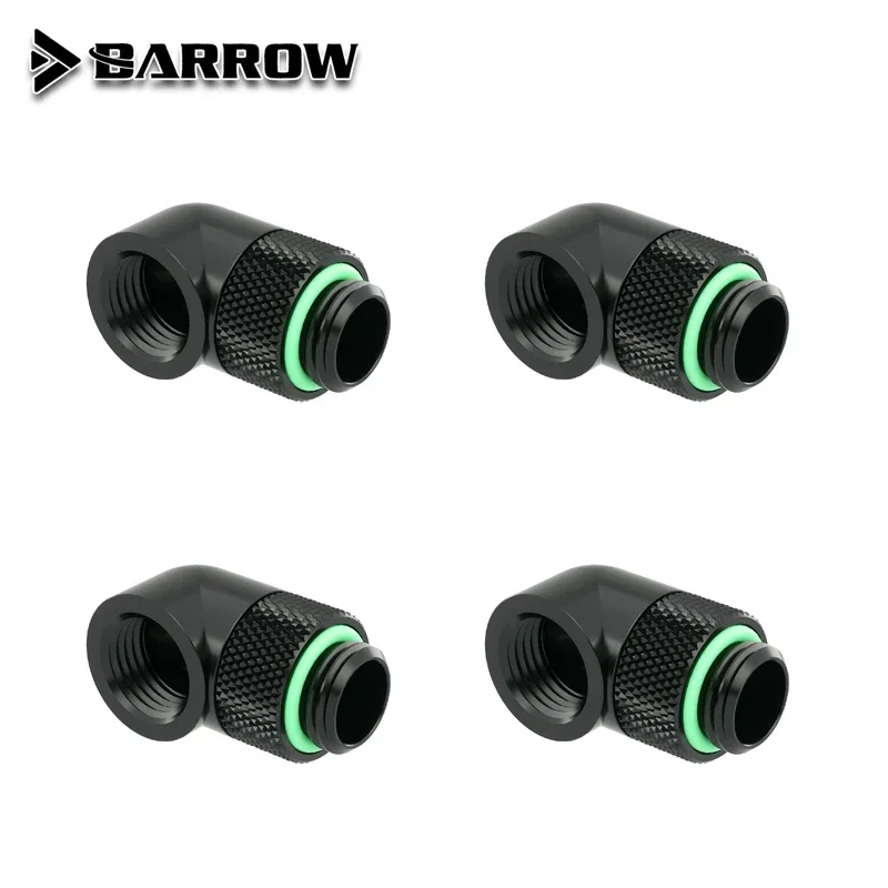 Barrow TWT90-V2.5 4pcs or 6pcs/lot,G1/4'' 90 Degree Rotary Hard Tube Fitting Adapter Rotating 90 degrees water cooling Adaptors