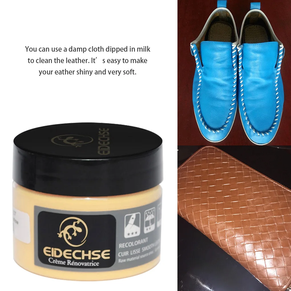 Leather Restore Cream 50ml Repair Gel Filler House Clothes Armchair Shoe Luggage Box Blanket Repairing Paste Beige