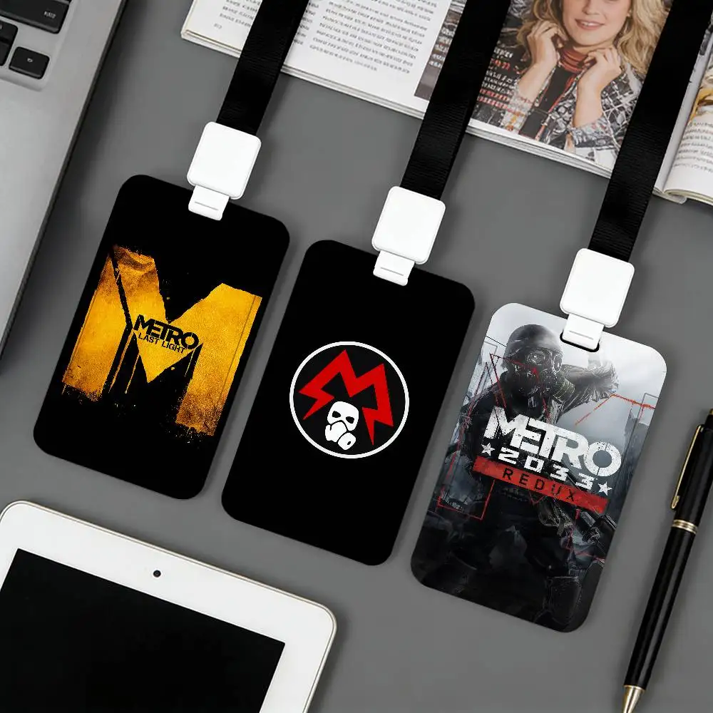 Game M-Metro 2033 Card Holder Corporate Business Work Badge Holders Uisex Credit Bus Daily Commute ID Case