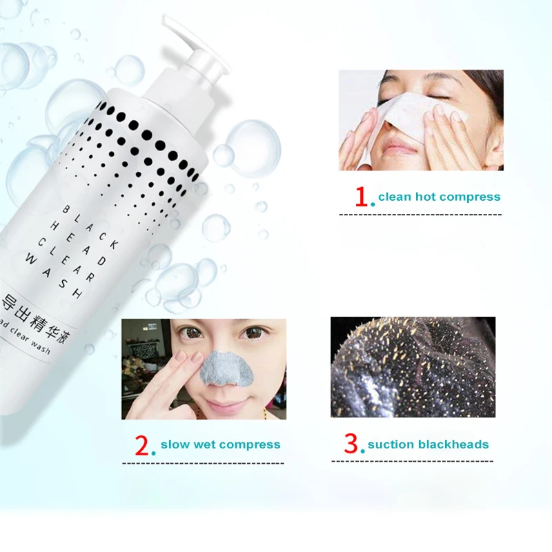 Naso Comedone Uscita Liquido Pulizia Profonda Cura Della Pelle Cura Della Pelle Restringimento Dei Pori Trattamento Dell'acne Maschera Macula Spot Pore Cleaner 400ml