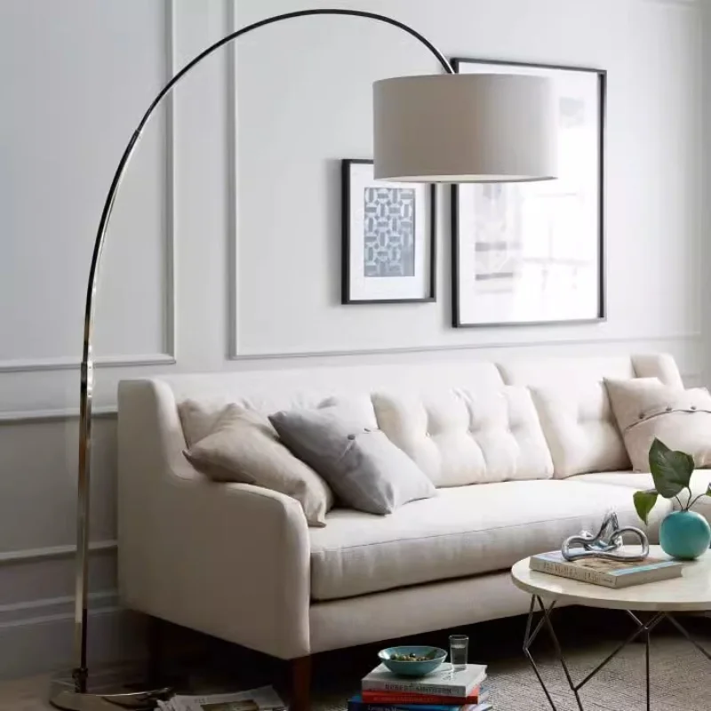 Nowoczesny minimalistyczny lampa wędkarska Nordic Sofa do salonu studiuje kreatywne światło podłogowe luksusowe pionowe lampy podłogowe do kawy