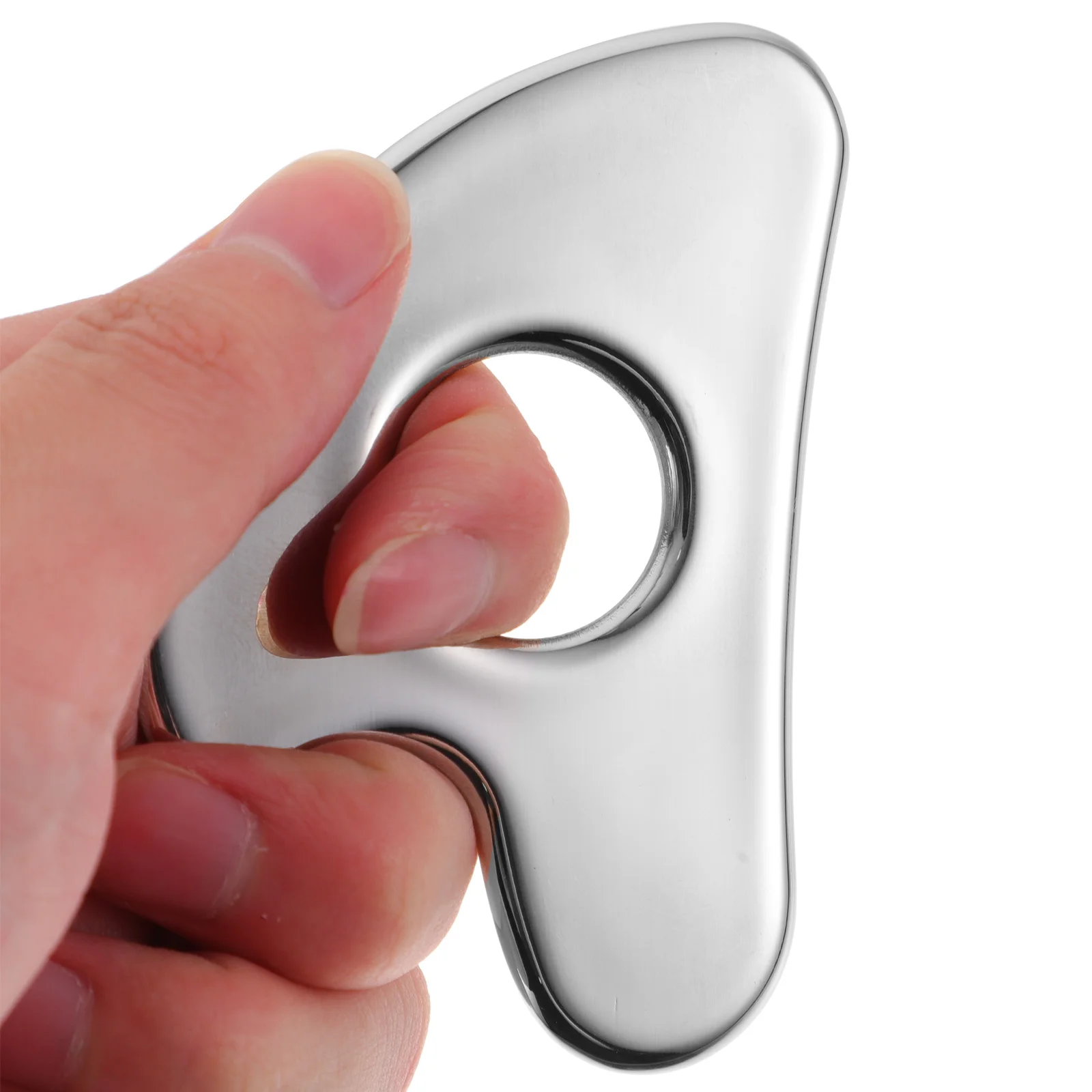 

Stainless Steel Gua Sha Scraper Heart Shape Smooth Edge Reusable Face Body Massager For Relief Scraping Board