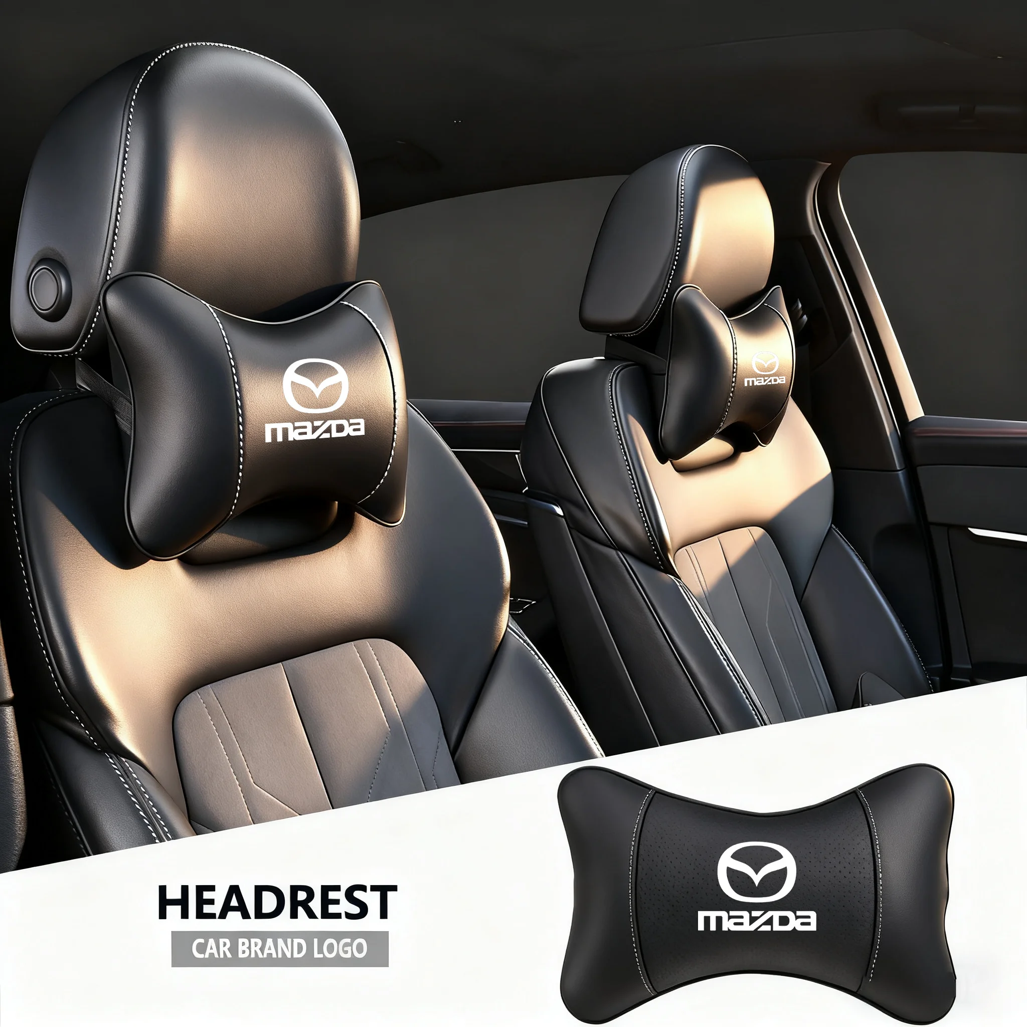 1 Stücke Auto Innen Kopfstütze Sitz Kopfstütze Nackenkissen Für Mazda 2 6 3 CX5 CX80 CX70 CX90 MX30 CX60 CX50 CX30 BT50 e-TPV CX3