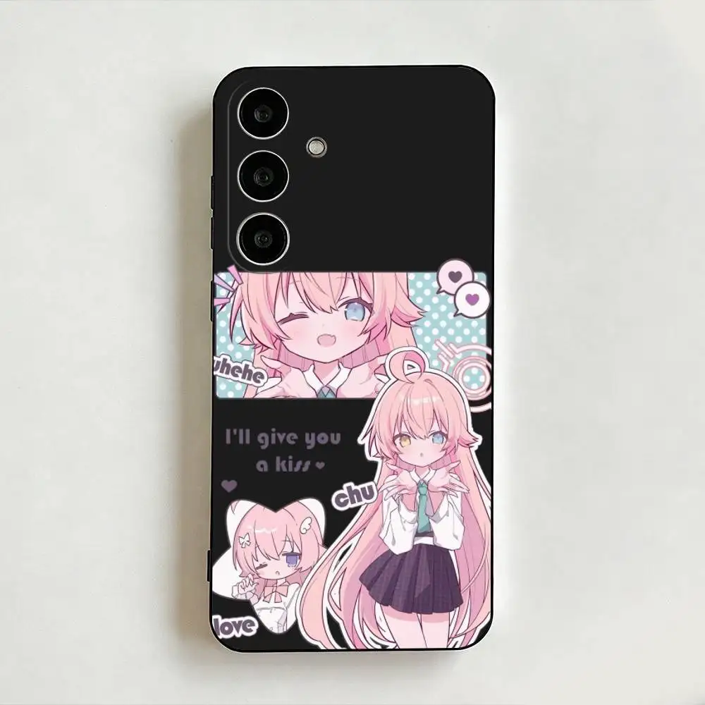 Blue archive Takanashi Hoshino  Black Shell Phone Case For Samsung Galaxy A73,A72,A71,A70,A53,A52,Cover Others Soft