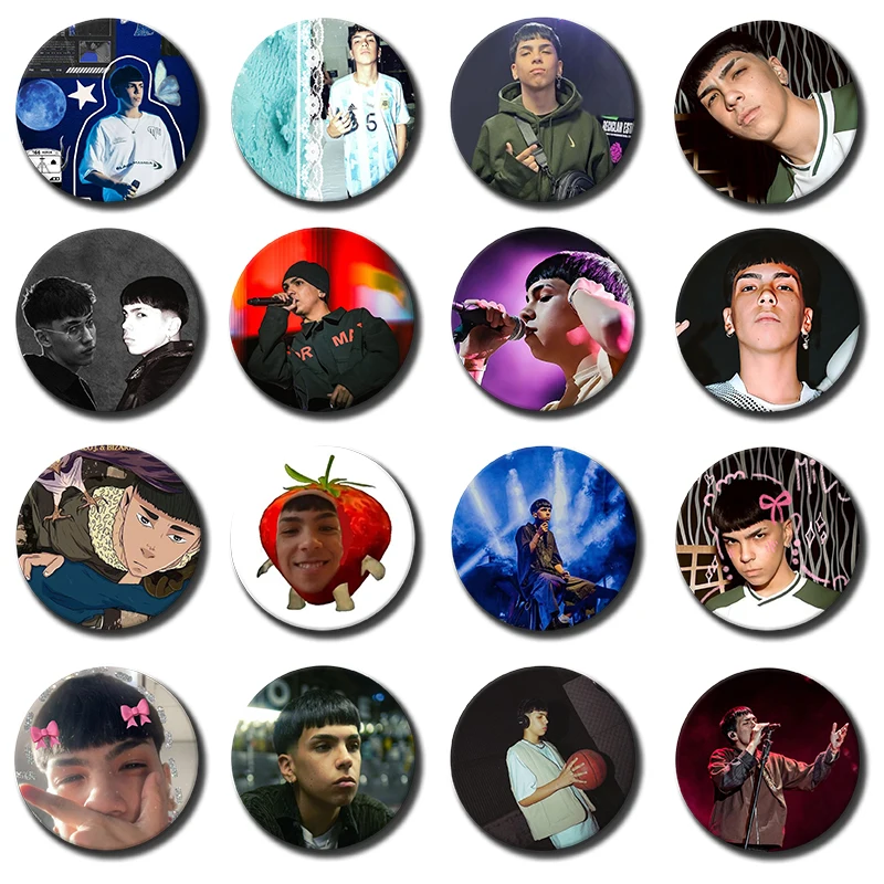 Pop Rapper Singer Milo J Coin Brooch Handmade Funny Album Art Badge Bag Jacket Collar Jewelry Pins Accessories Collectible Gifts