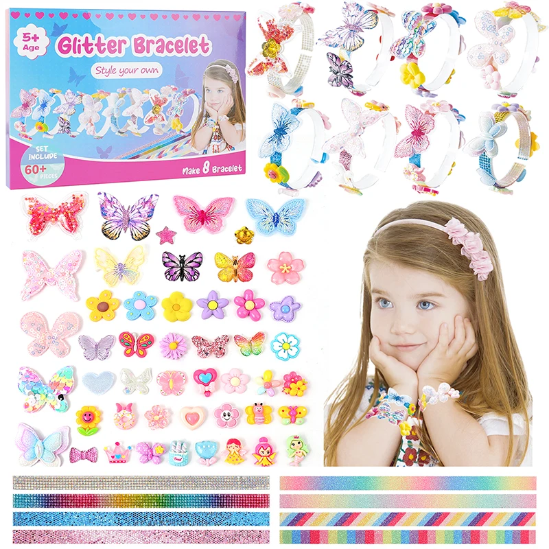 Fazendo kits de ferramentas de pulseira para meninas de 5 a 12 anos - Criando brinquedos artesanais para presentes de aniversário - Prêmios de sala de aula, atividades de festa