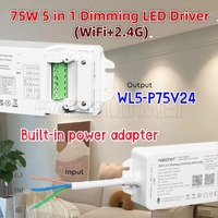 MiBOXER WL5-P75V24 75W 5in1Dimming LED Driver WiFi+2.4G Power Adapter AC100V~240V to DC24V Support Multiple Control RGB+CCT 3A