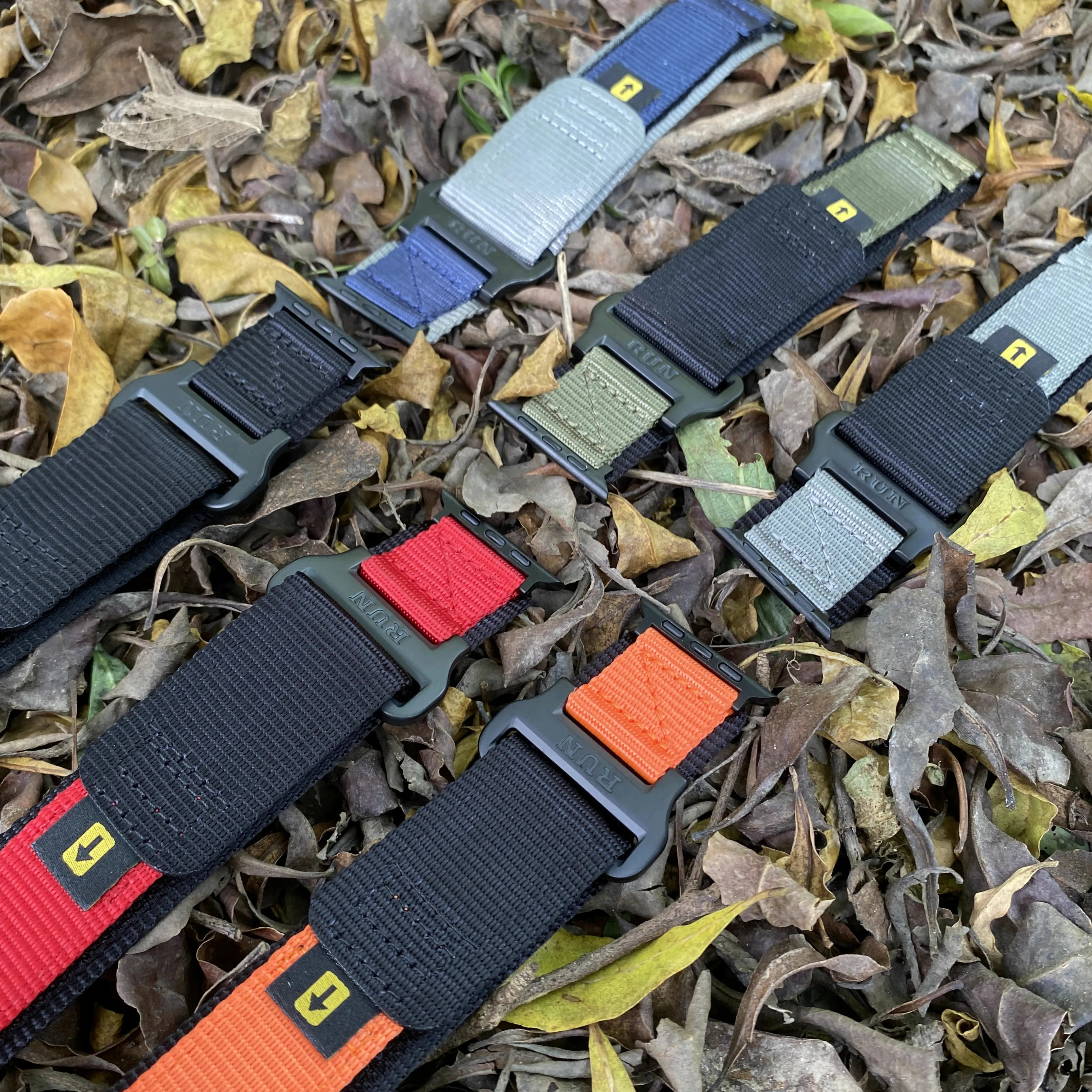 Runcool Apple Military Nylon Watch Strap for Apple Watch  strap 44mm 40mm 38 42 41 45 49mm for iWatch 8 7 6 SE 5 4 3 2