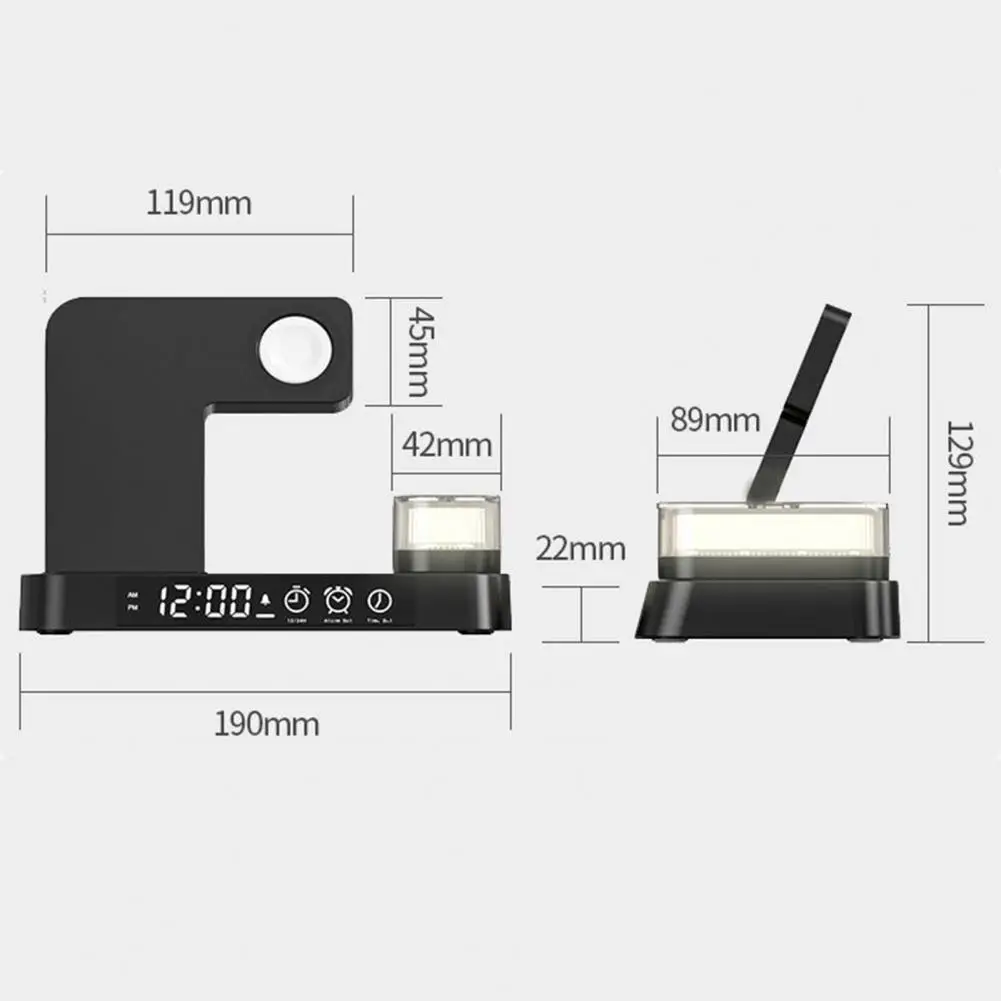 Convenient Wireless Charging Dock Stable Output Multifunctional Non-slip Wireless Charging Stand Charging