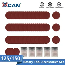 XCAN 150 stücke Schleifpapier 20mm Schleifen Papier Set für Dremel Dreh Werkzeug Metall Holz Polieren Zubehör Schleifen Disc