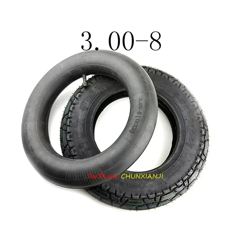 High Quality 3.00-8  Tire 4PR Tyre Fits Gas and Electric Scooters Warehouse Vehicles Mini Motorcycle