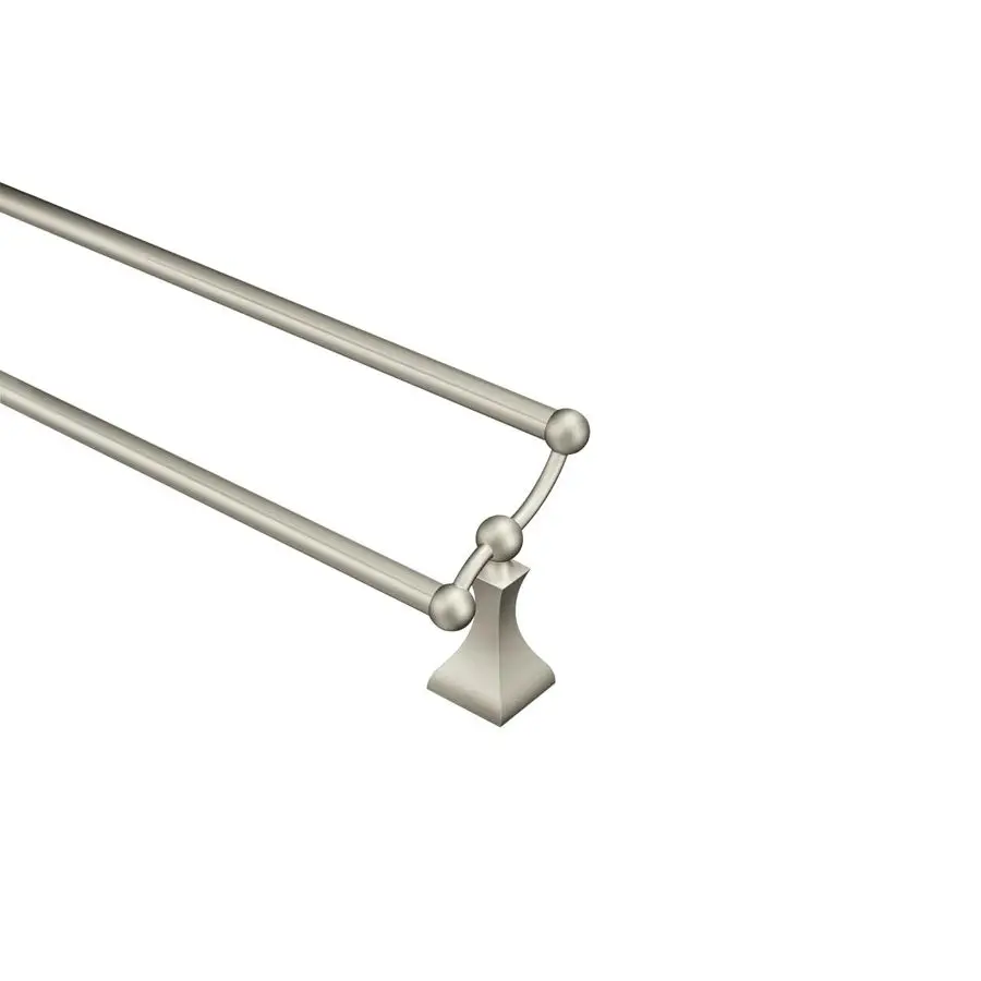 

DN8322BN Retreat 24Inch Wall Mount Bathroom Double Towel Bar, Brushed Nickel