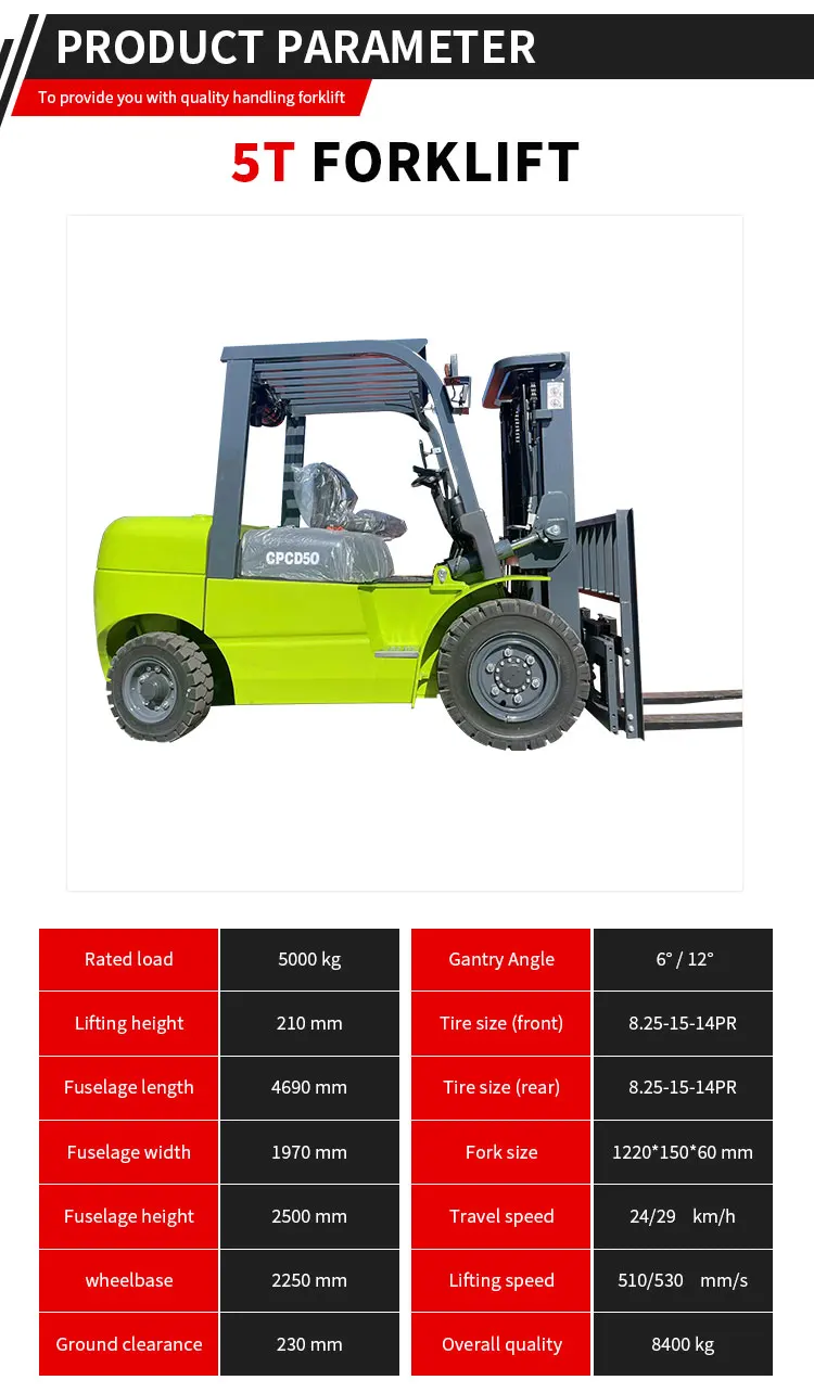 6-Tonnen-Dieselstapler 6000kg Schwerlast-Industriestapler mit CE-Zertifizierung – Detail 6
