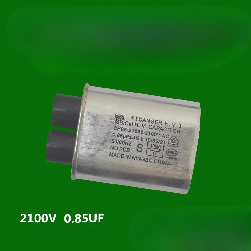 Suitable for microwave oven high voltage 2100V 0.9 uf 0.95 uf 1uf 1.05 small insert capacitor Personal Care Appliance Parts view 6