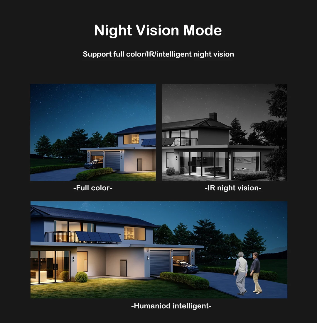 Hongnaer 16MP 8K ICSee 8X Zoom أربعة عدسات للرؤية الليلية الذكية اللاسلكية CCTV PTZ IP المنزل في الهواء الطلق كاميرا أمان WiFi