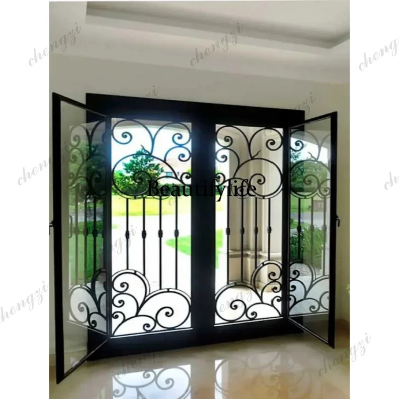 Y136  Customization Fast Delivery Fire Rated Exterior Steel Door Entry Metal Steel Door Exterior Patio Front Security Door