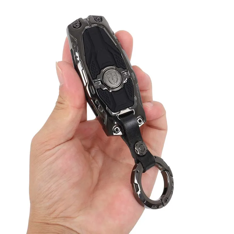 

Для Nissan Edge Frontier/Titan/Infiniti 2022-2024 гг. Защитный чехол для автомобильного ключа из цинкового сплава (версия с тремя кнопками)