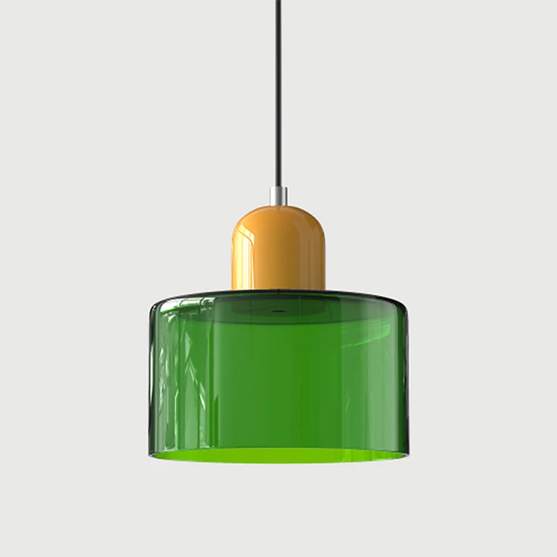 Scandinavische moderne glazen slaapkamer nachtkastje lange lijn kleine kroonluchter restaurant bar kroonluchter eenvoudige verlichting sfeerlamp E27