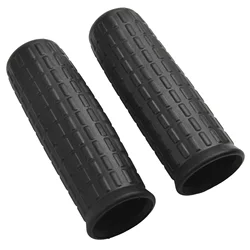 2pcs Rubber Handle Cover 30mm Wheelbarrow Handles Weatherproof Groove Non-Slip Firm Grip Round Tubes Grip Cover