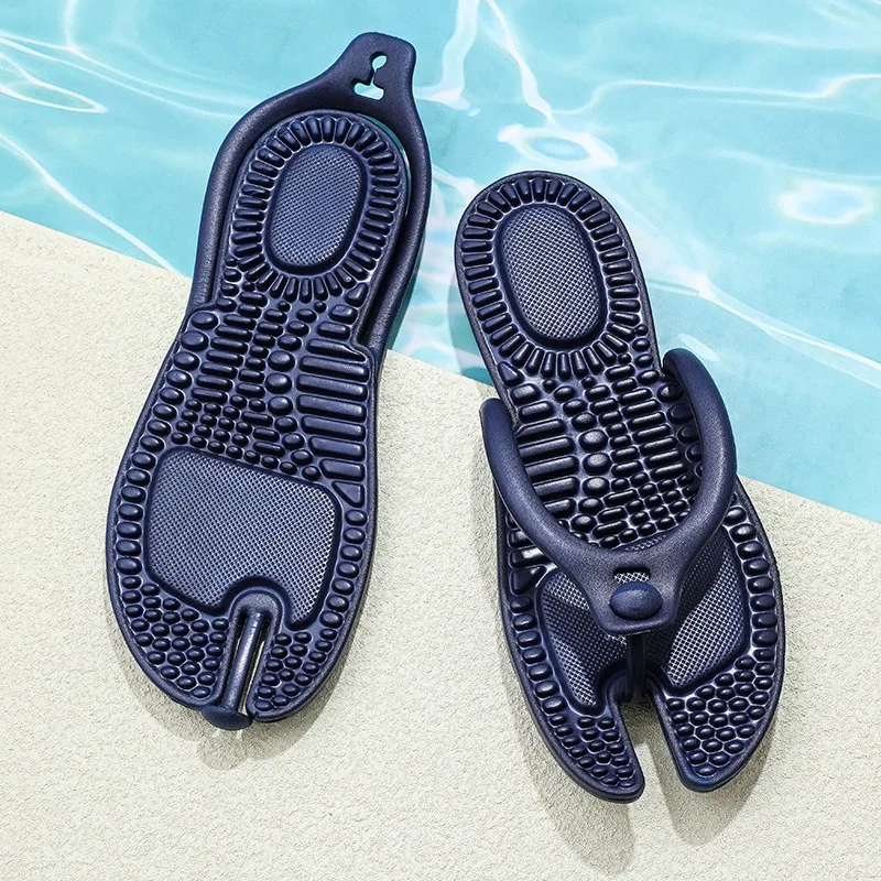 

Men And women Cloud Slippers 39 Eva Foldable Travel Hotel Massage Flip Flops Summer Shose Happy Flops Bathroom Shoes Dames 2025