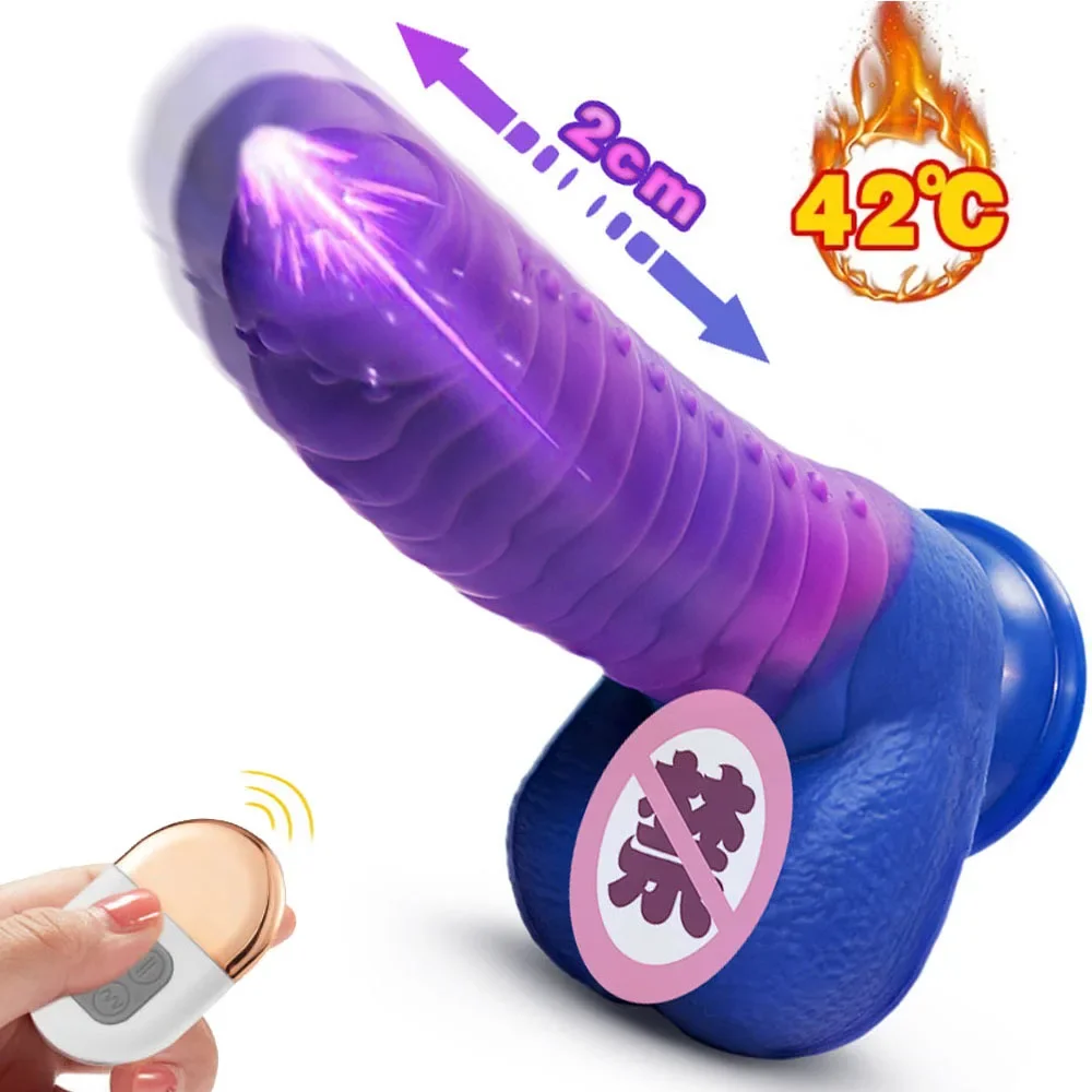 Big Suction Dildo G Spot Anal Masturbator Female Telescopic Dildo Vibrators for Women Men Realistic Penis Wireless Huge Toys