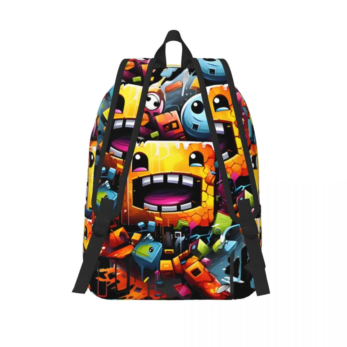 Geometry Cube Gaming Dash mochila para niño y niña, mochila escolar para estudiantes, mochila de día para preescolar, bolsa de jardín de infantes, deportes