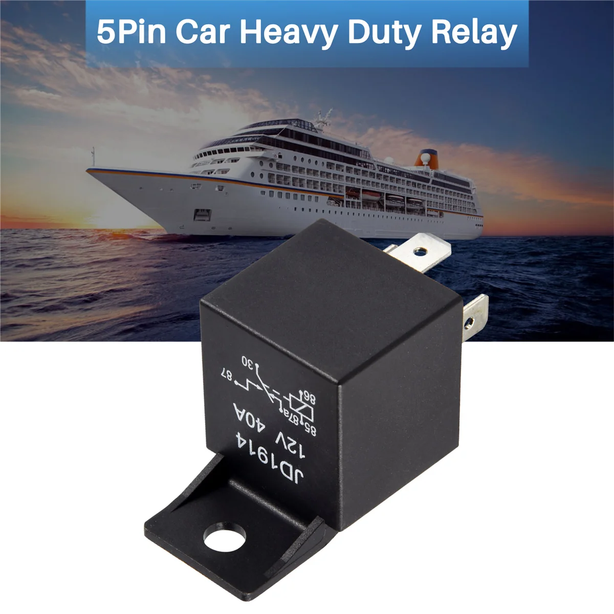 12V Volt 40A AMP 5 Pin Changeover Relay Automotive Car Motorcycle Boat Bike
