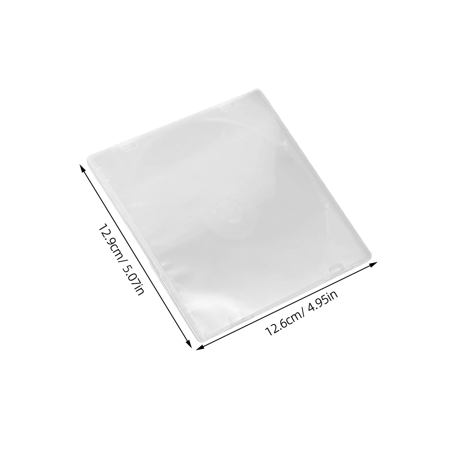 25Pcs Portable Transparent Cd Storage Holder Ultrathin Large Capacity Cd Case Media Video Storage Package for Home Use