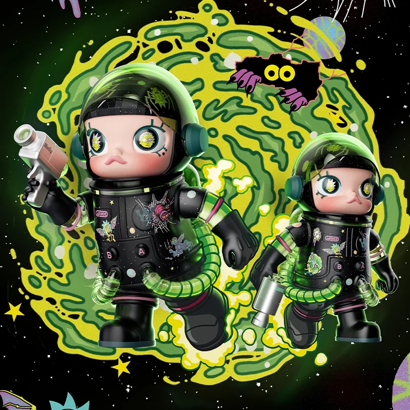 

POP MART MEGA SPACE MOLLY 400% Rick and Morty Series Blind Box Anime Action Figure Guess Bag Ornament Figurines Desktop Dolls
