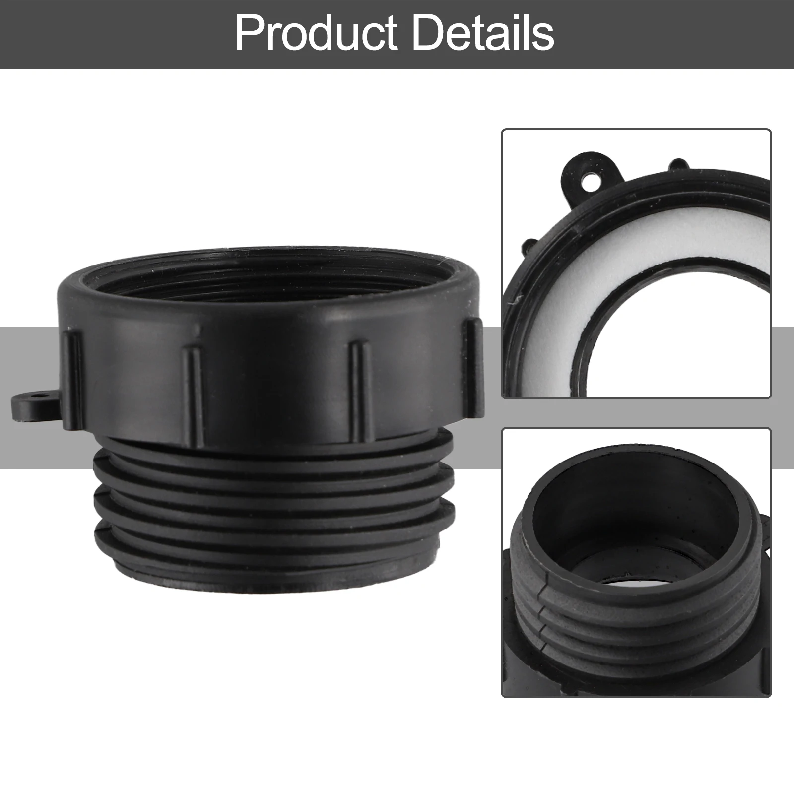 1szt Adapter zbiornika wody IBC do zaworu Schutz 62mm z drobnym gwintem do 54mm złączek gruboziarnistych Złącze ogrodowe do beczek Ton/IBC