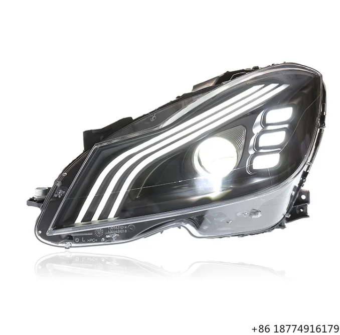 

Fits for 2011-2014 C-Class W204 LED Headlight Assembly Modify C180 OEM 55W 12 Volt Headlamp