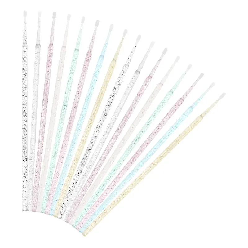 Descartável Micro Brush para remoção de cílios, Eyelash Extension Tools, Individual Lash, Cotonete, Maquiagem Tool, 100Pcs