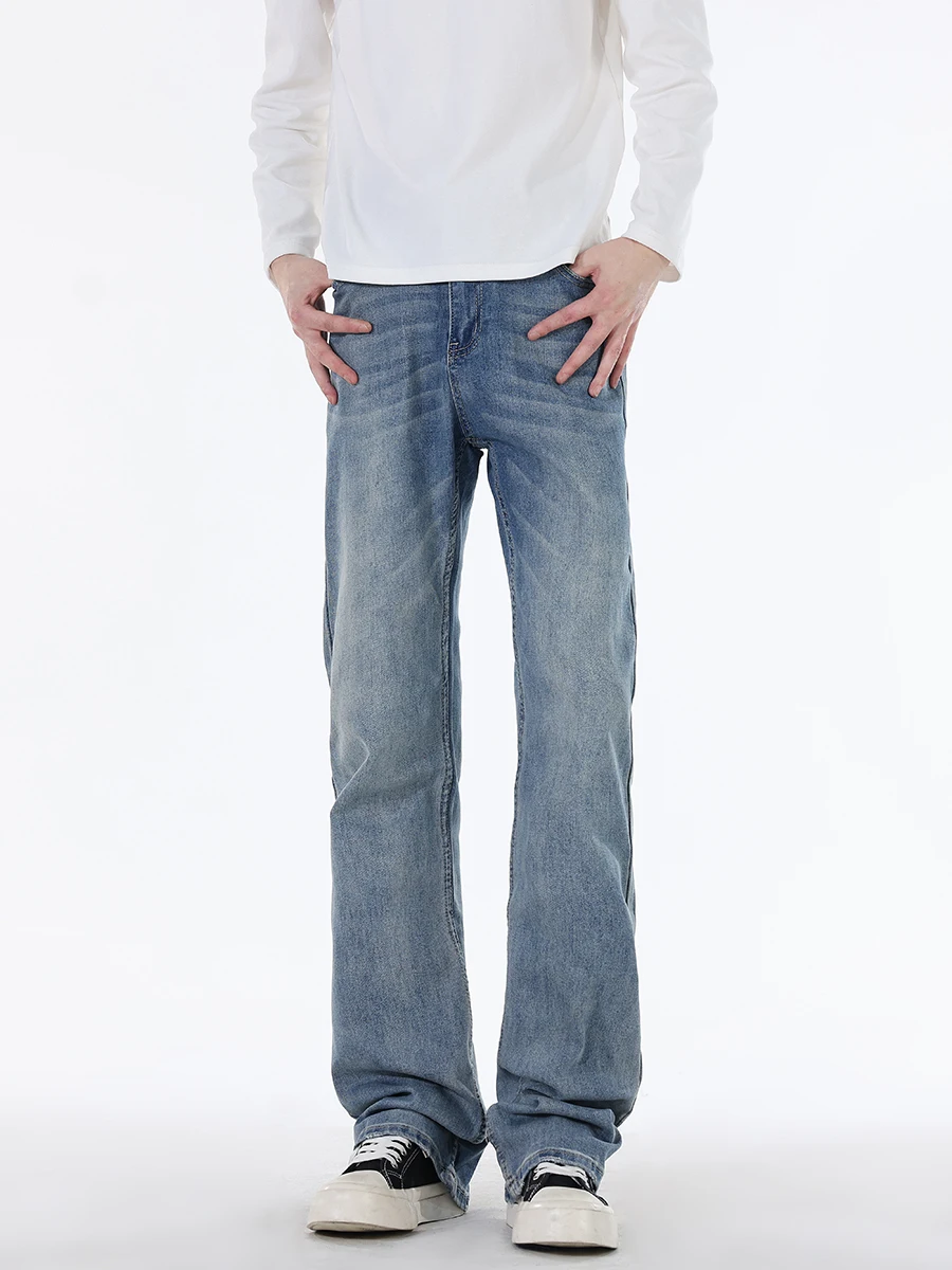 

Мужские джинсы Cleanfit American Sle, повседневные, свободные, прямые, с широкими штанинами, винтажные, для весны и осени