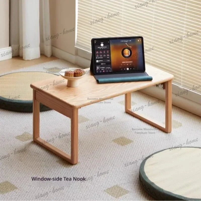 LJY Windowsill Low Tatami Tea Table Homestay Living Room Leisure Retro Tatami Tea Table Home Wood Furniture Tatami-Teetisch MH40